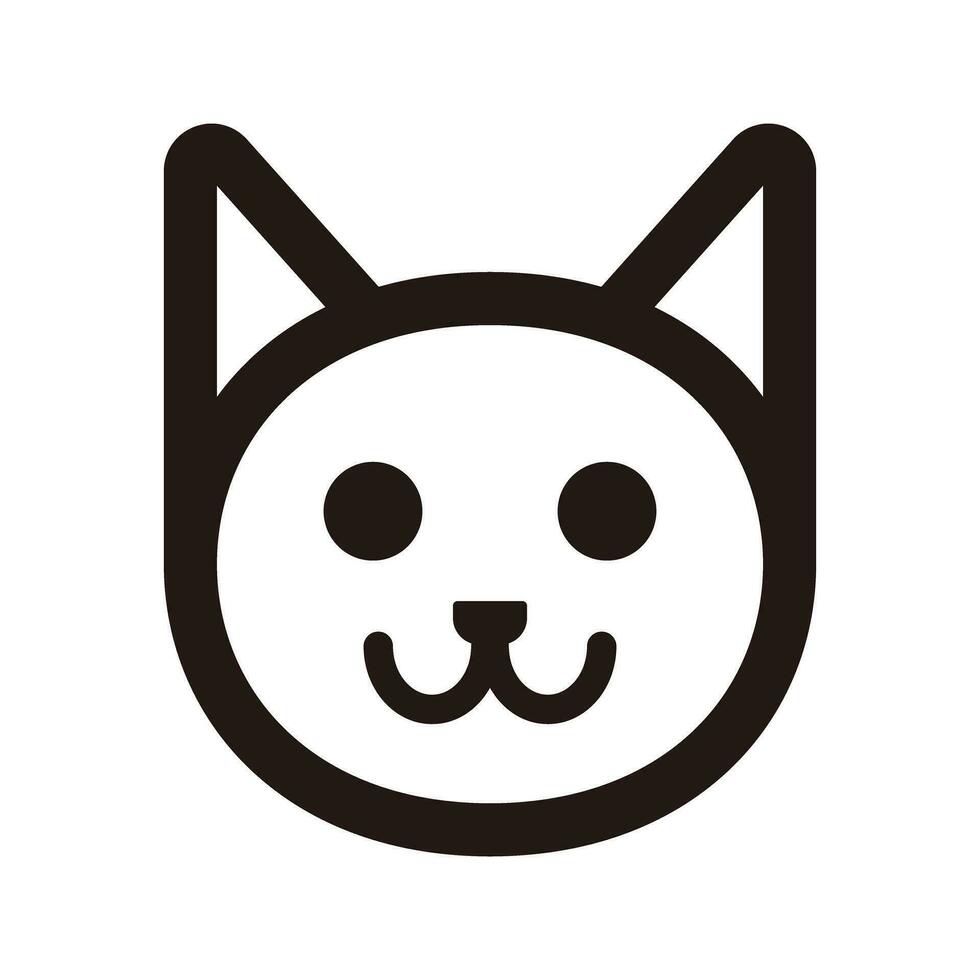 linda gato icono. gatito. vector. vector