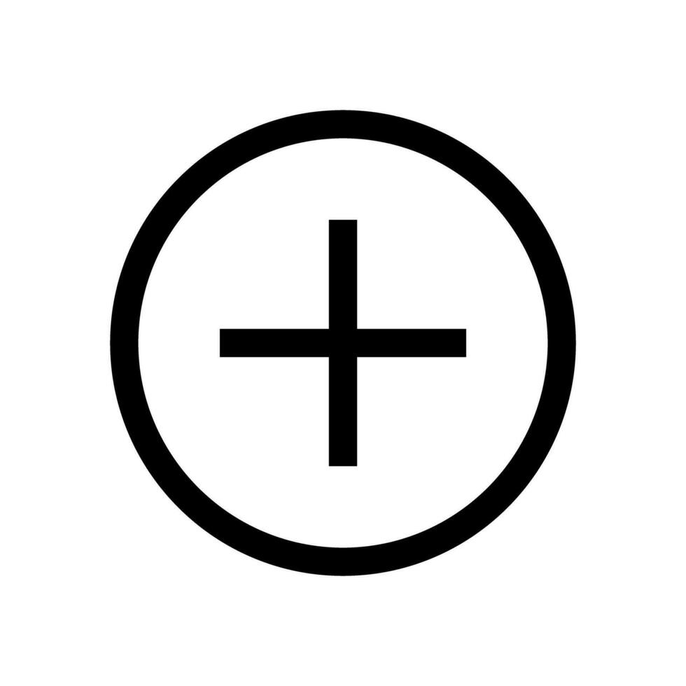 Plus mark icon. Add. Vector. vector