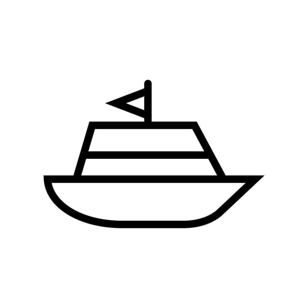 Yacht and boat icon. Marine sport. Vector. vector