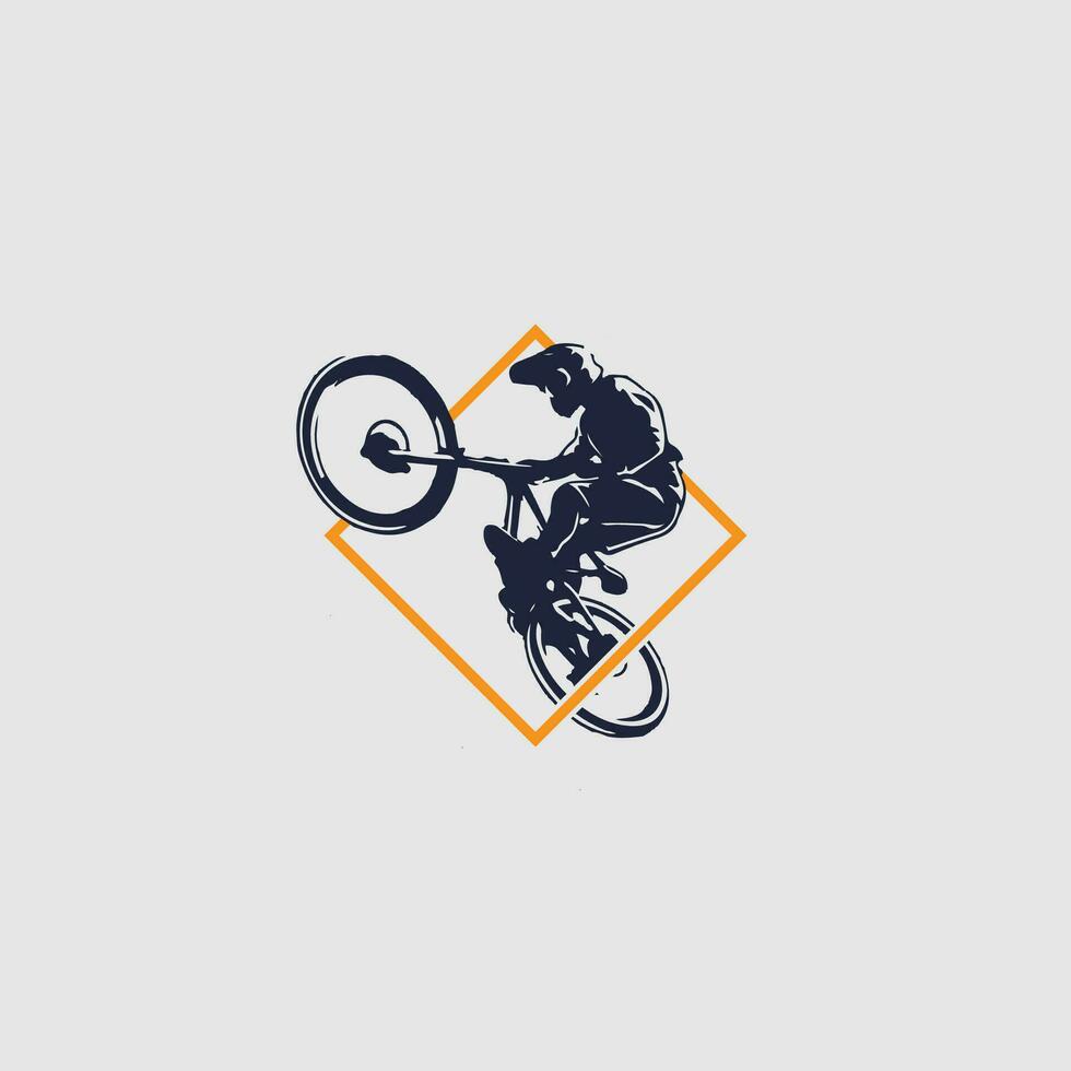 vector logo de bicicleta de montaña