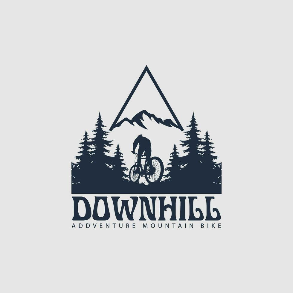 mountain bike logo vector