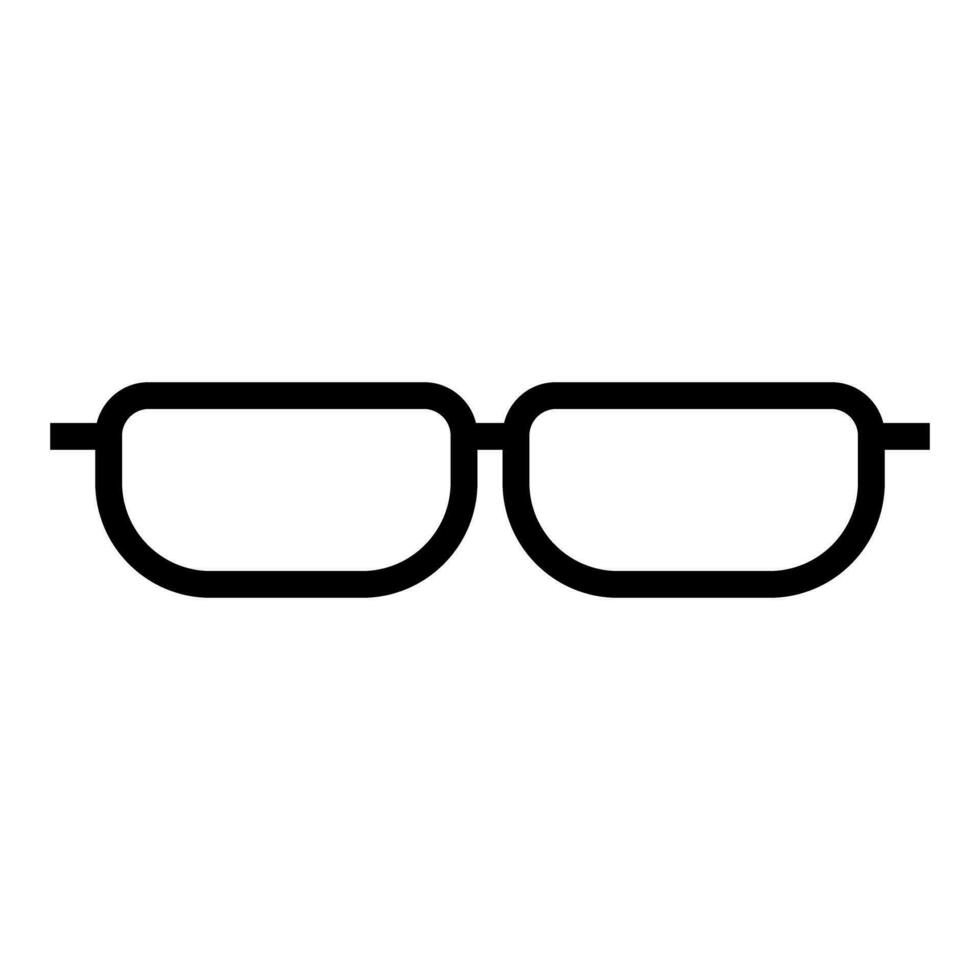 Simple eyeglass icon. Sunglasses. Vision correction. Vector. vector