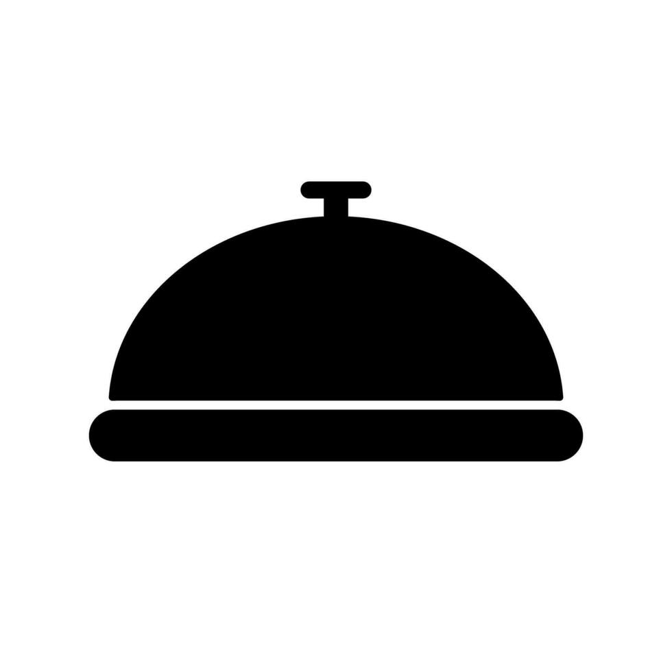 Reception bell silhouette icon. Calling bell. Vector. vector