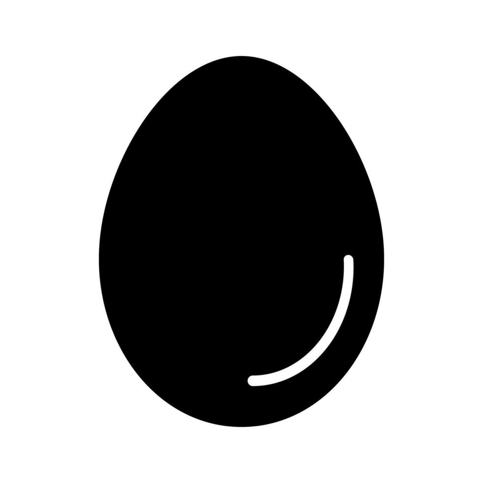 Egg silhouette icon. Egg shell. Vector. vector