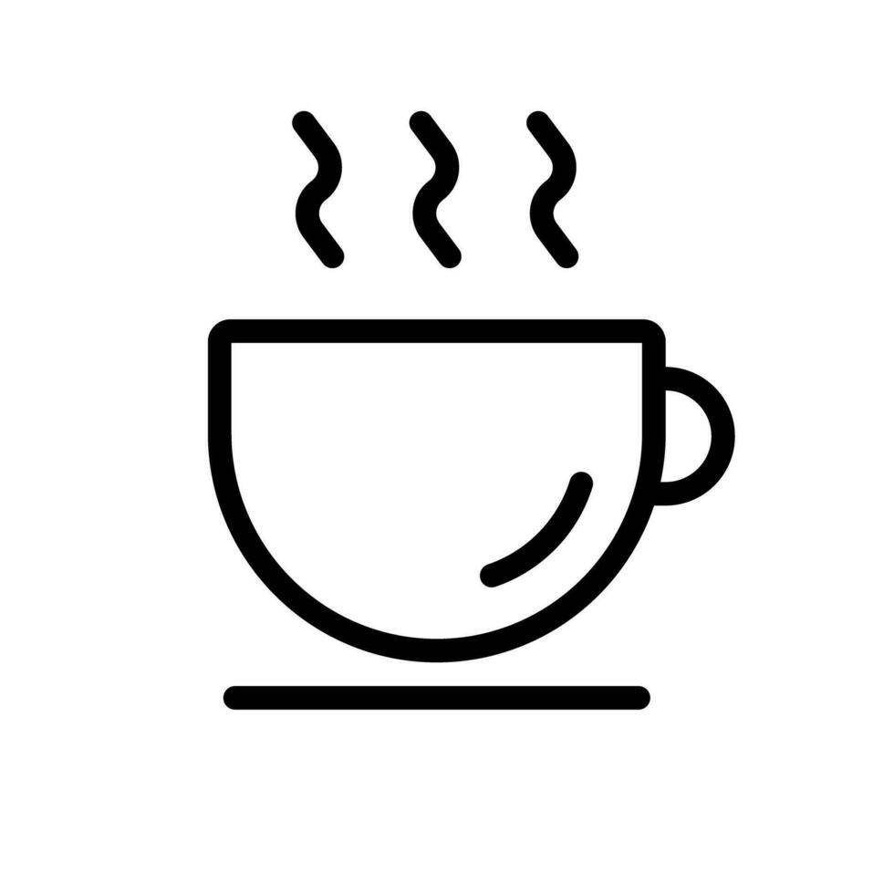 Coffee cup and steam icon. Cafe and restaurant icon. Vector. vector
