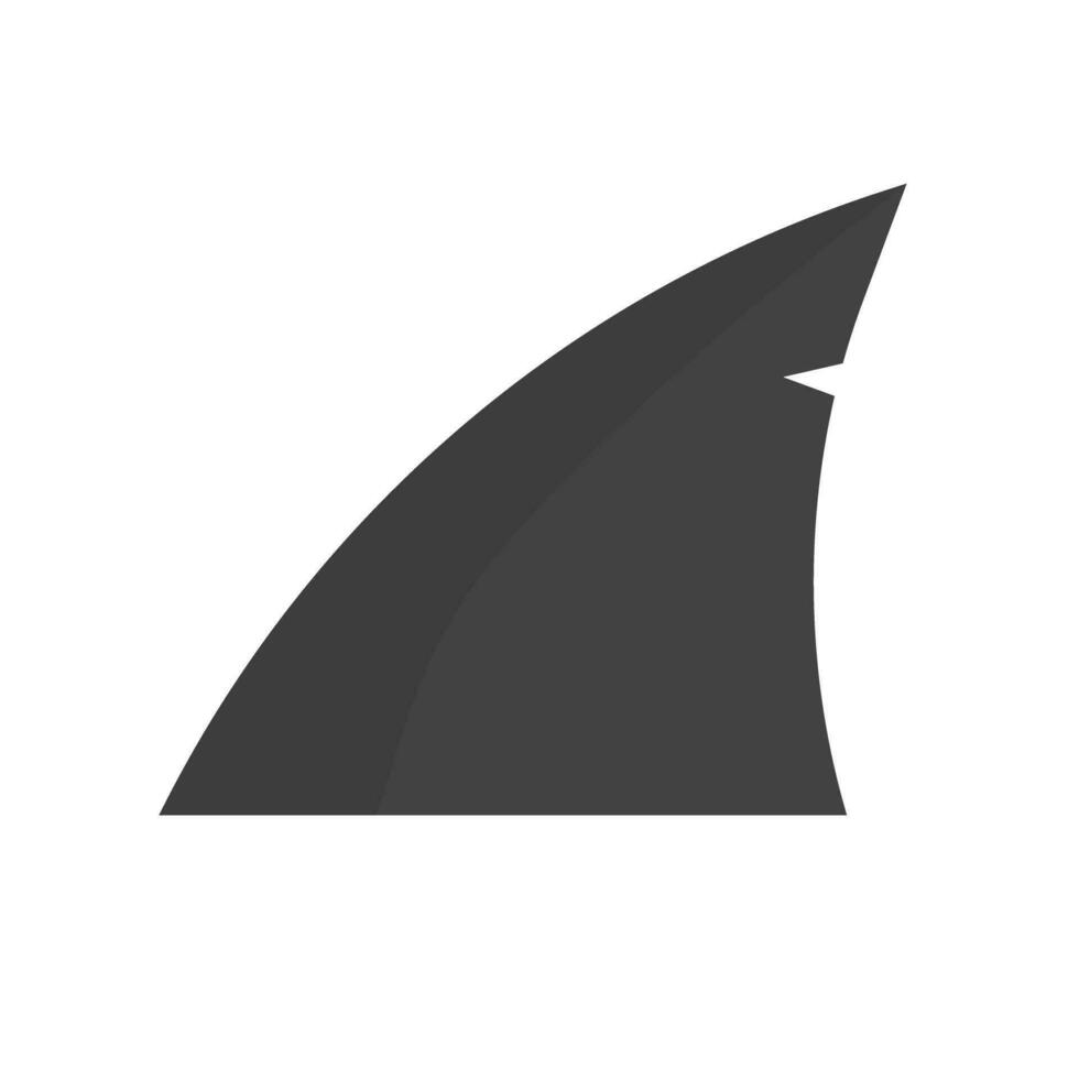 Shark dorsal icon. Shark fin. Vector. vector