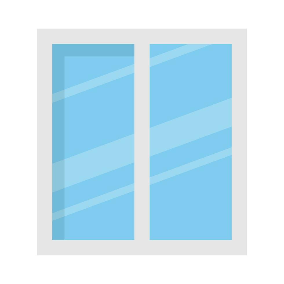 Flat design window icon. Window glass. Vector. vector