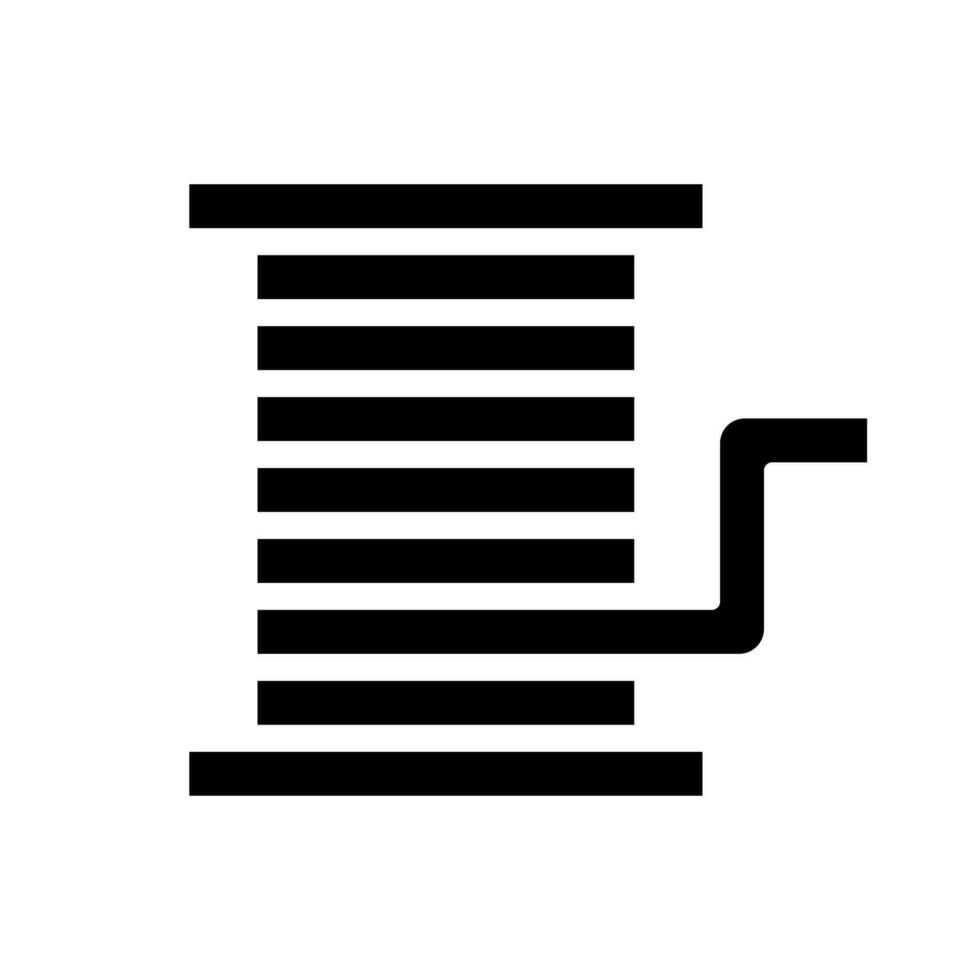 Wire roll silhouette icon. Vector. vector