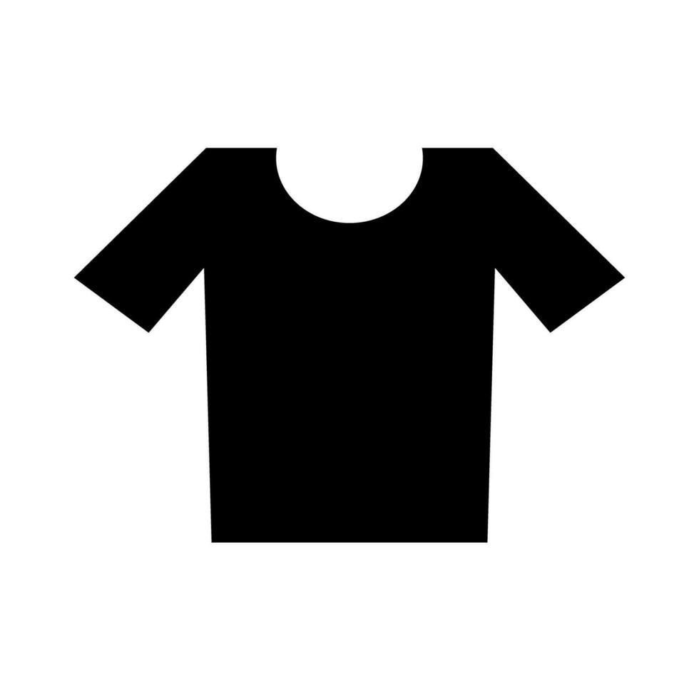 personal cuello camiseta silueta icono. ropa. vector. vector