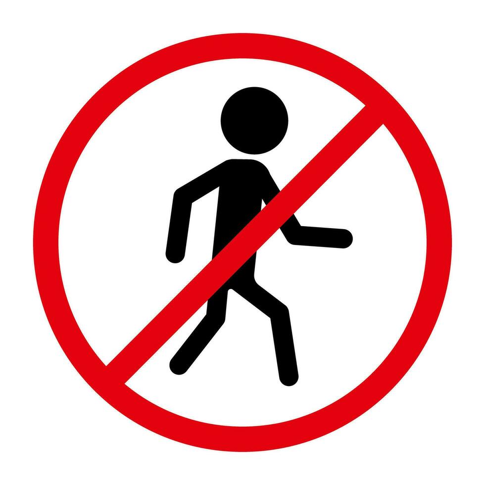 No Entry sign. Do not enter. Vector. vector