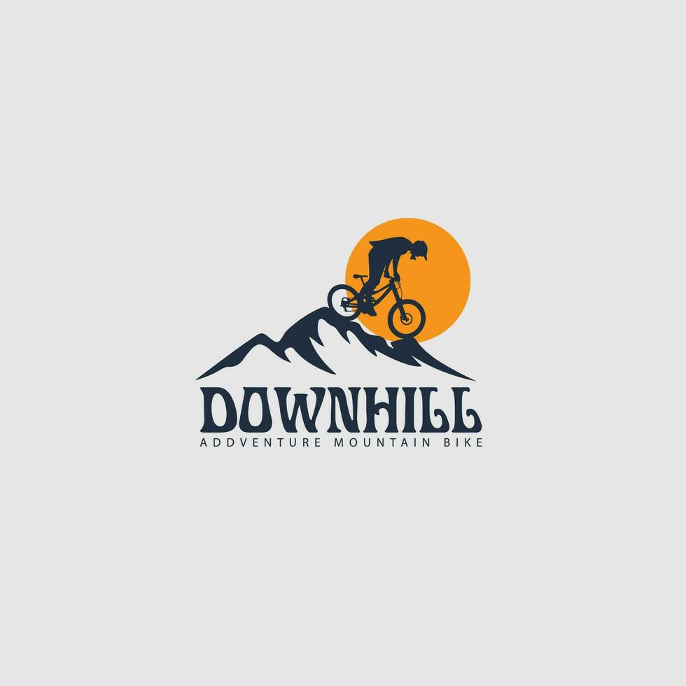 mountain bike logo vector