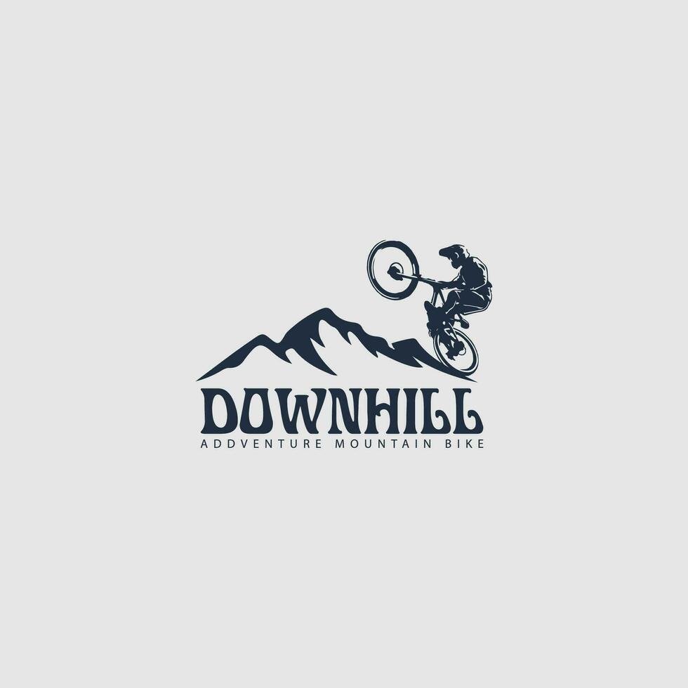 mountain bike logo vector