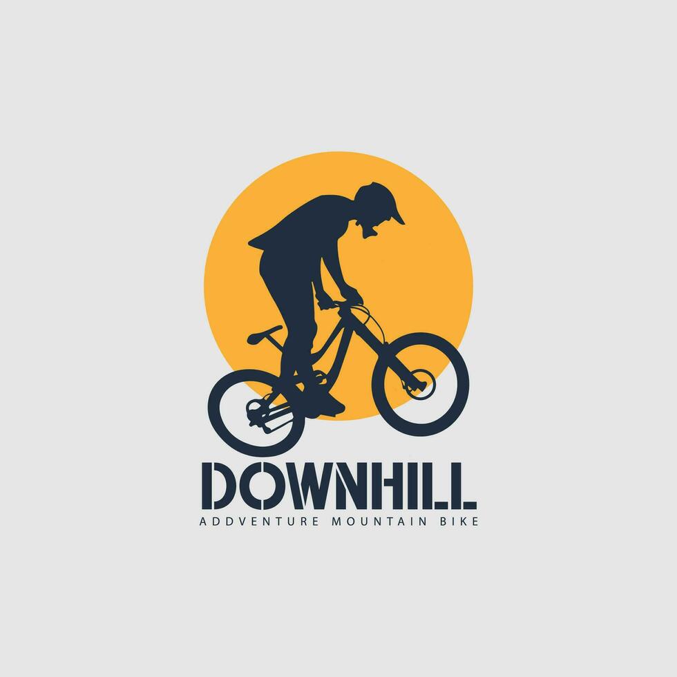 mountain bike logo vector