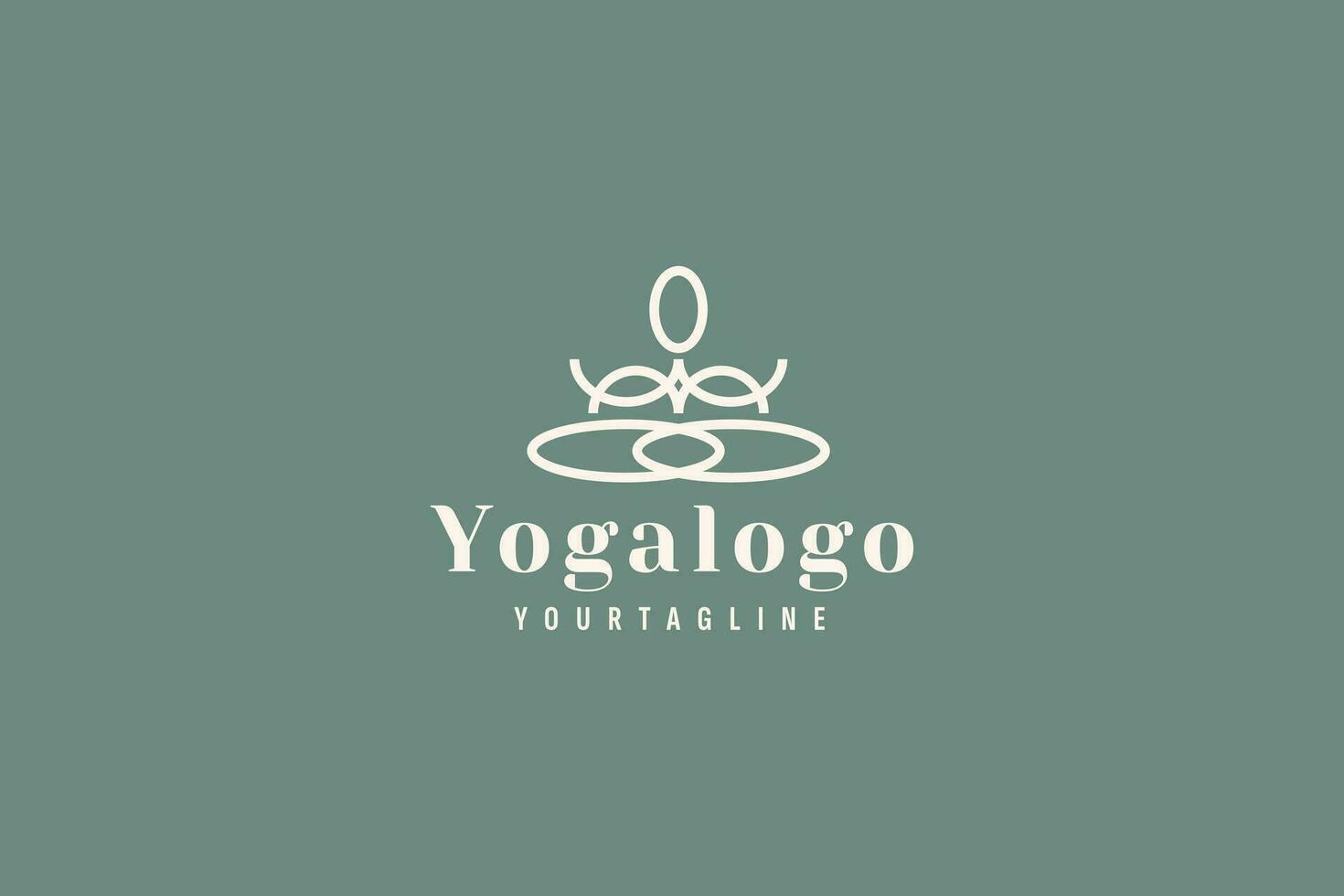 Yoga logo vector icon illustration