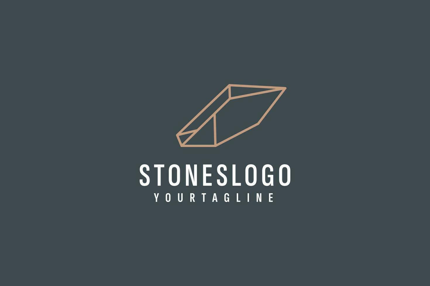 Stone logo vector icon illustration