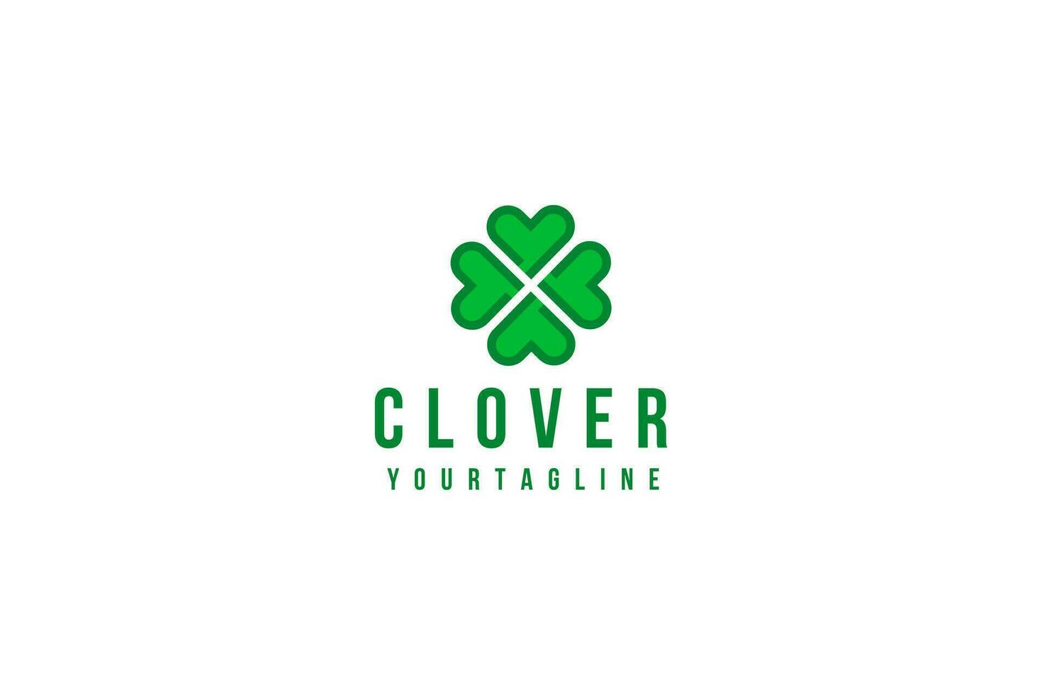 Clover logo vector icon illustration