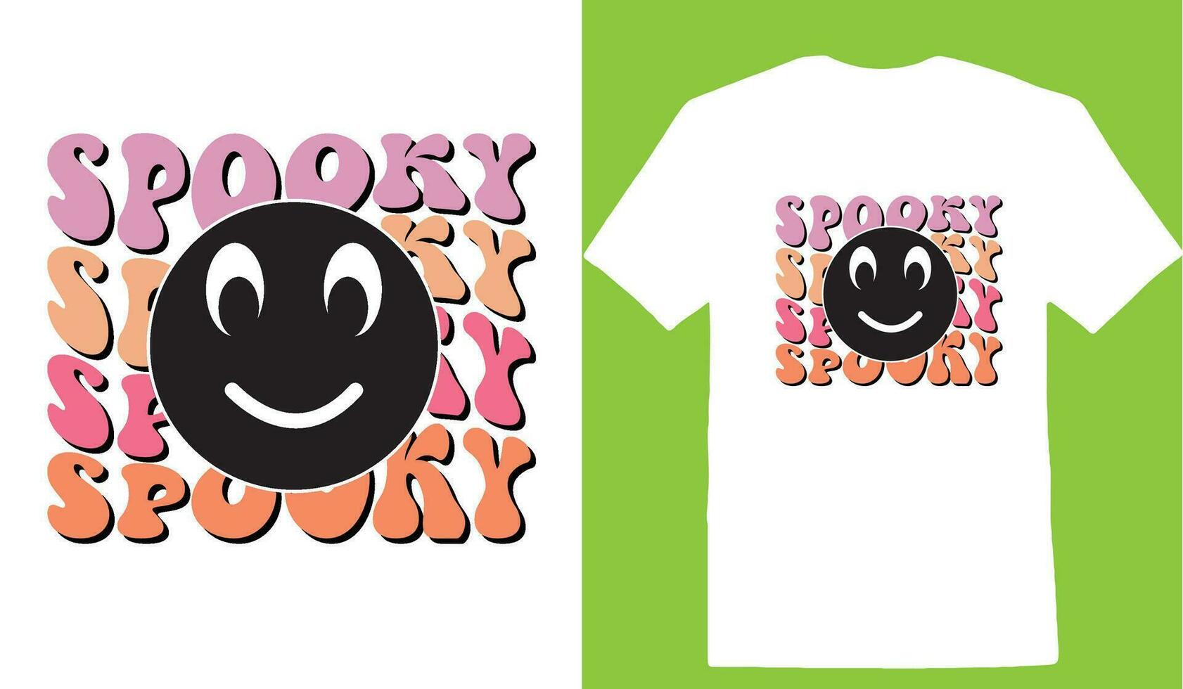 Spooky T-shirt Design vector