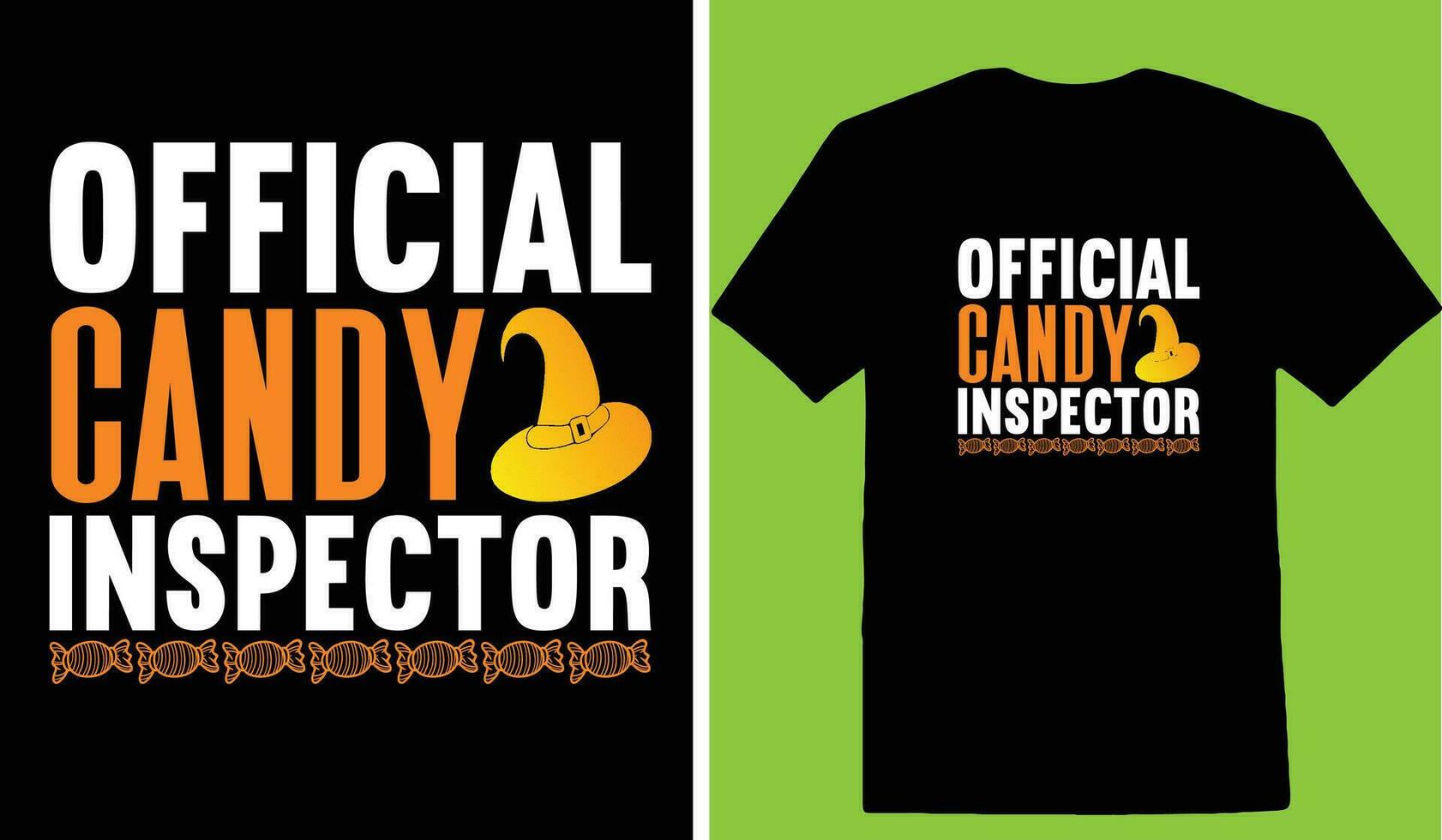 Official Candy Inspector T-shirt vector