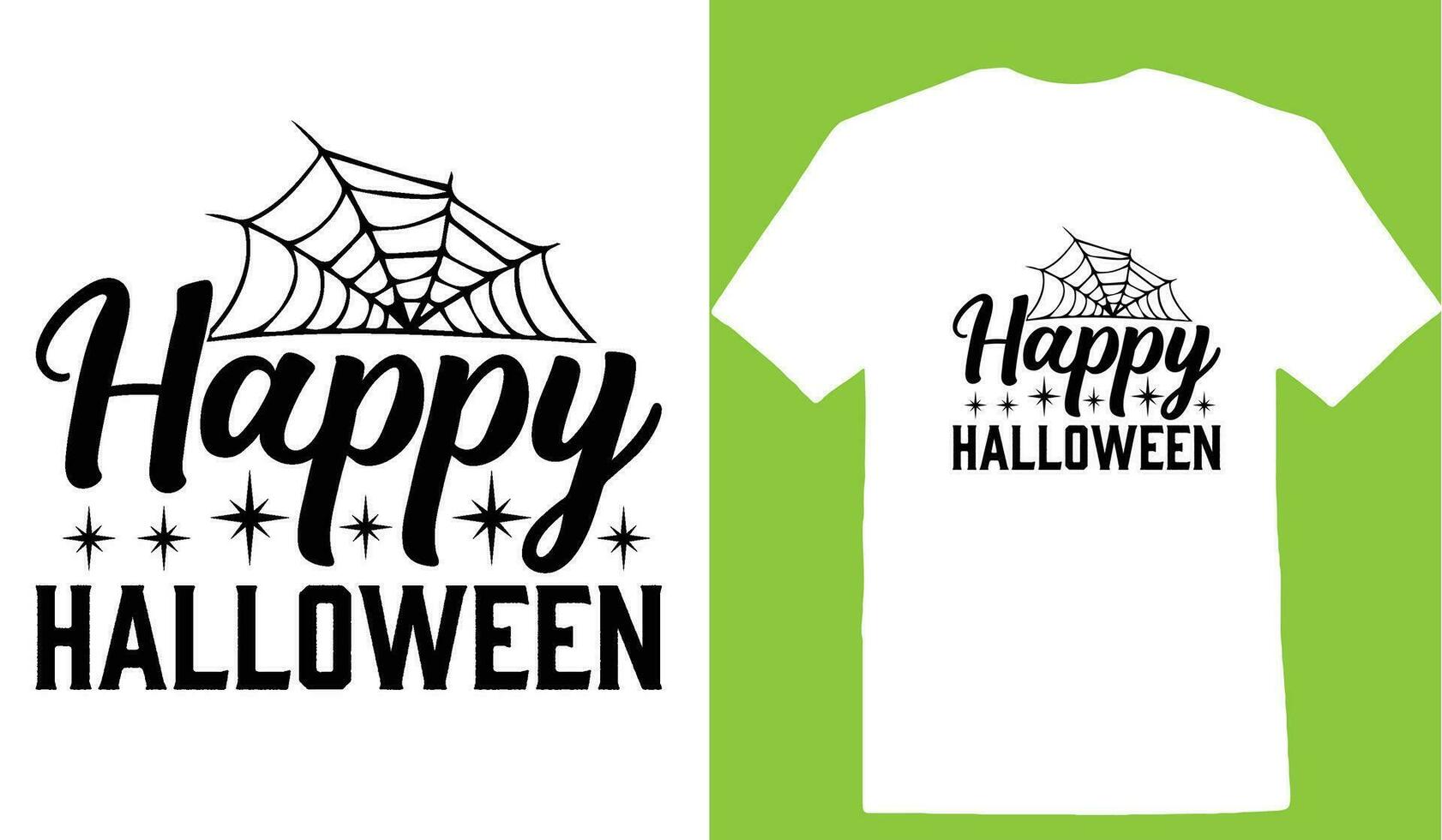 Happy Halloween T-shirt vector
