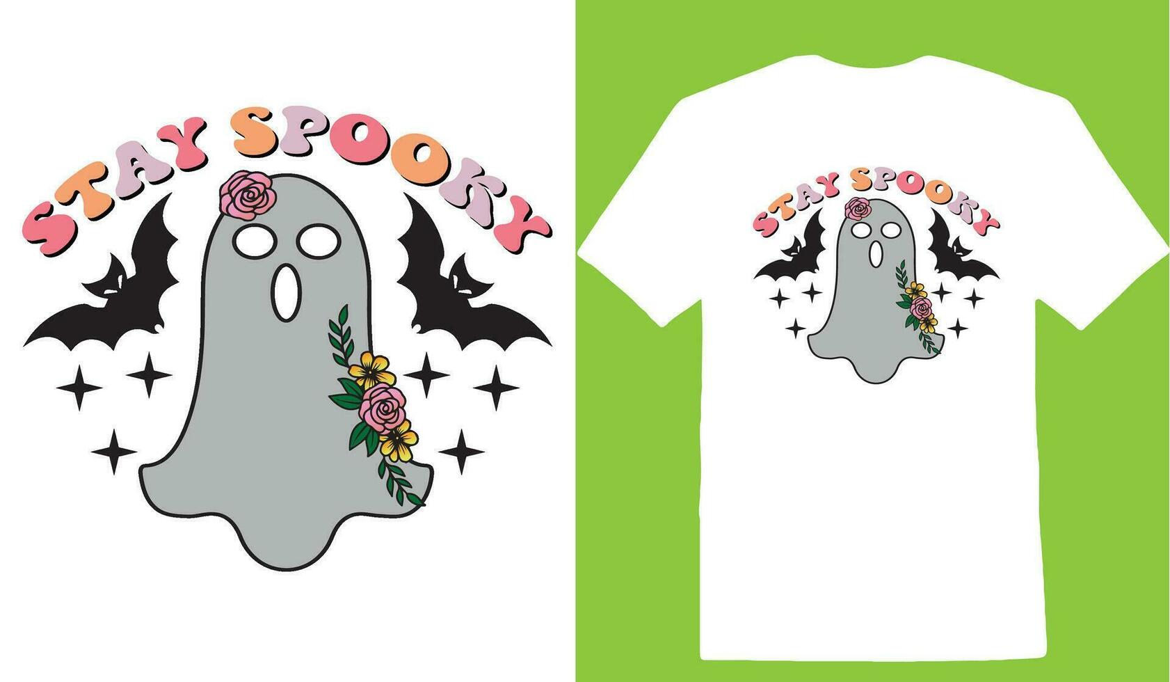Stay Spooky T-shirt vector