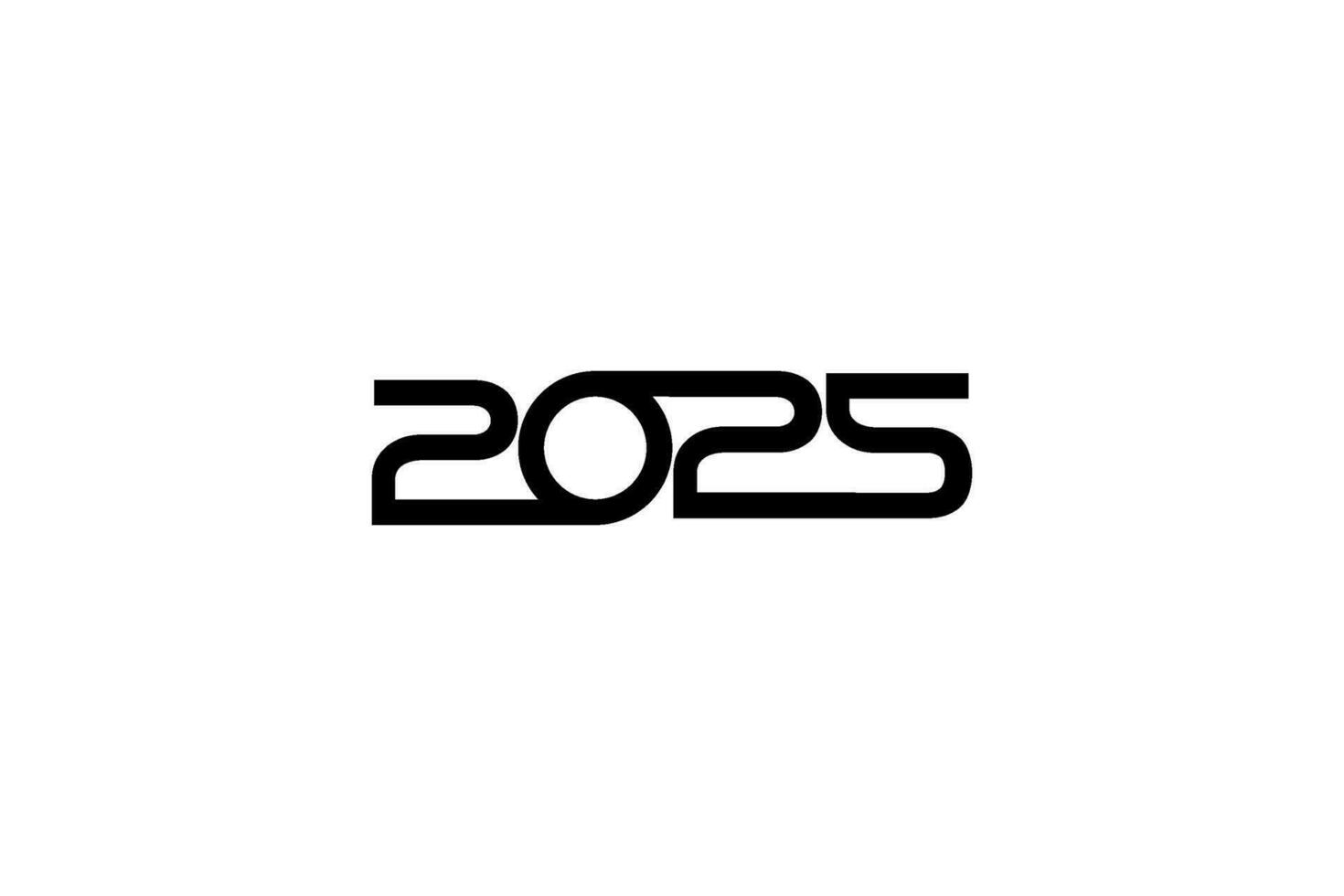 2025 Design Illustration, flat, simple, memorable and eye catching, can