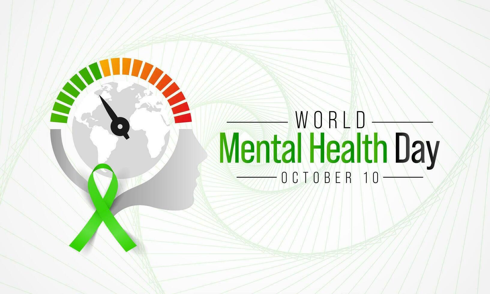 Mental Health day is observed every year on October 10, A mental illness is a health problem that significantly affects how a person feels, thinks, behaves, and interacts with other people. vector