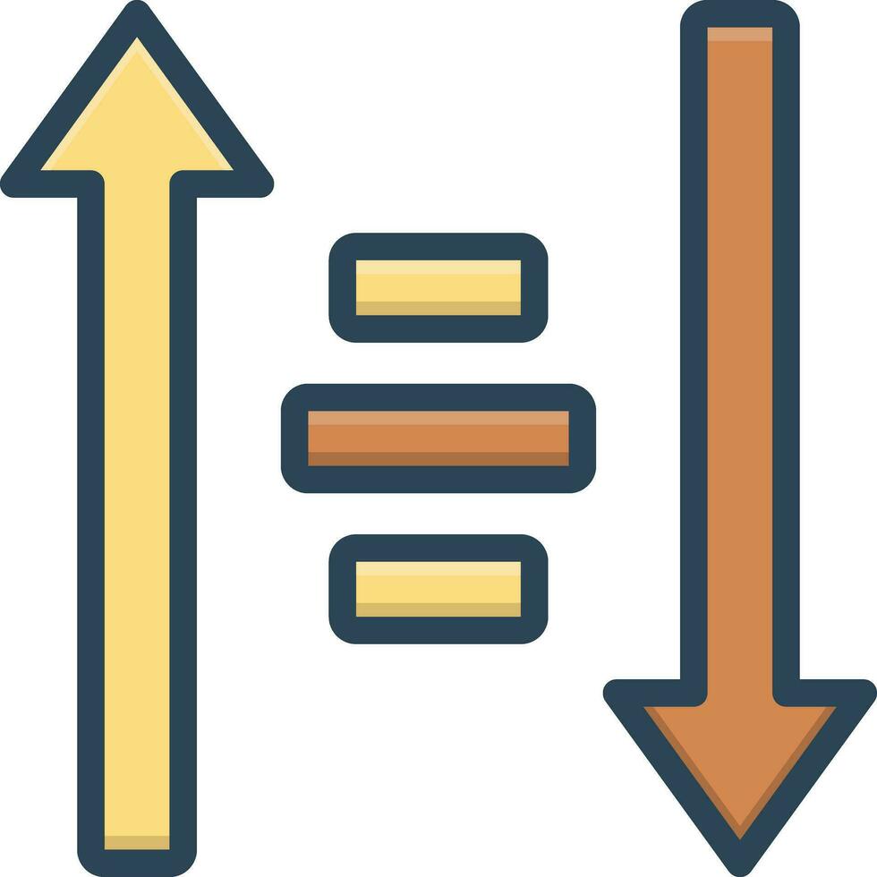 color icon for sort vector