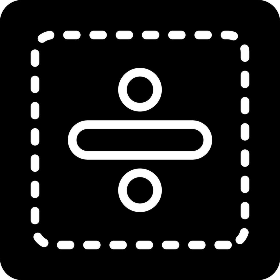 solid icon for divide vector