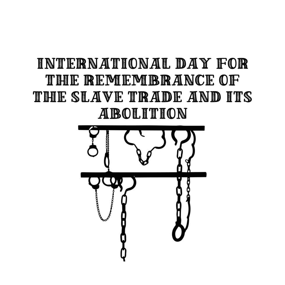 International Day for the Remembrance of the Slave Trade and its Abolition clipart illustration, slave illustration, Freedom Denied to a Man, Man Deprived of Liberty, Man's Rights Taken Away png