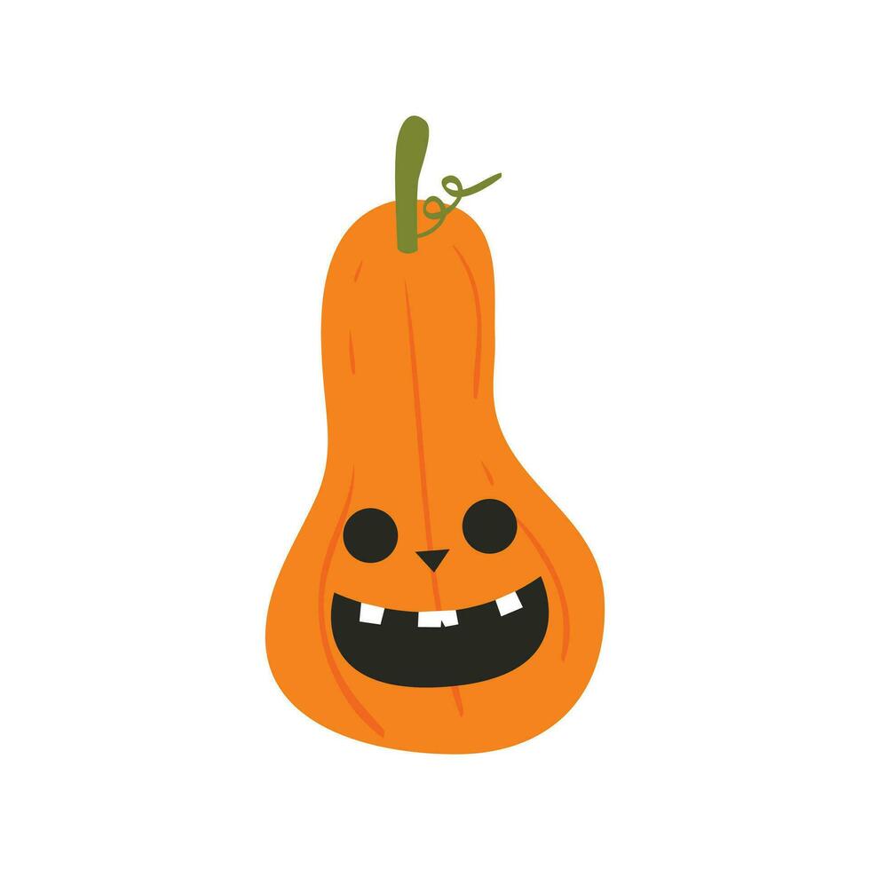 Scary Halloween pumpkin faces. Scary smiles. Evil pumpkin for autumn Halloween celebration. Spooky face on white background isolated. Jack o Lantern decoration for funny halloween vector