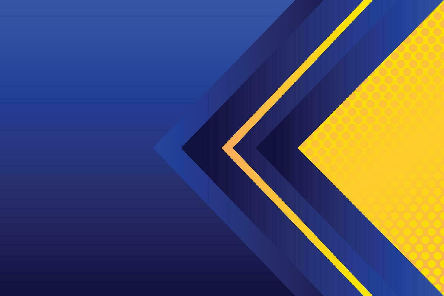 Blue arrow on a blue background with halftone dots. Vector illustration