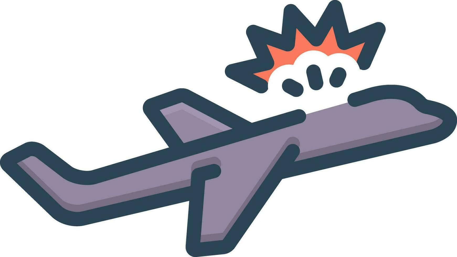 color icon for crash vector