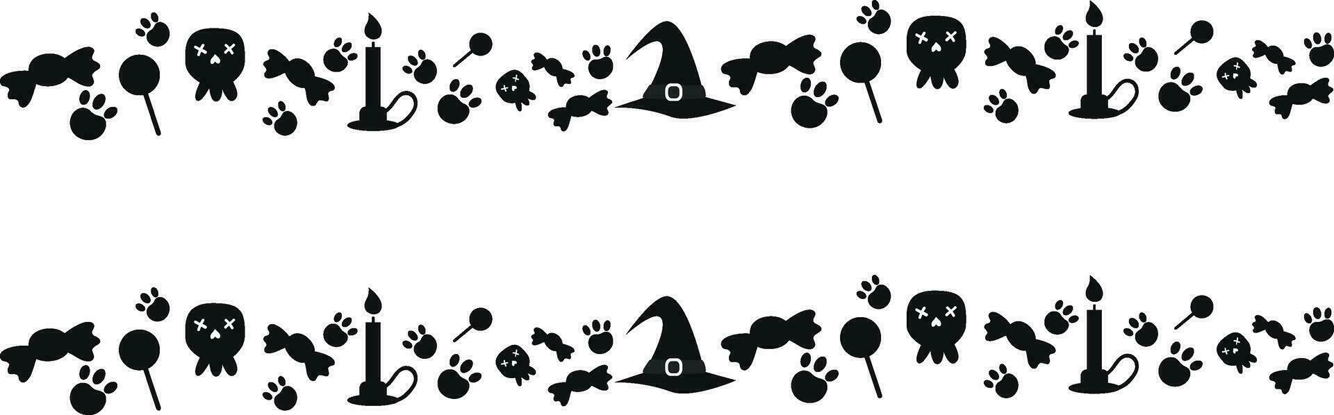 Halloween Border Element Design vector