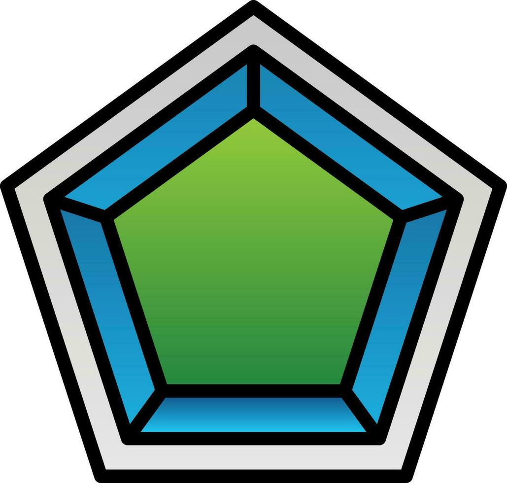 Pentagon Vector Icon Design