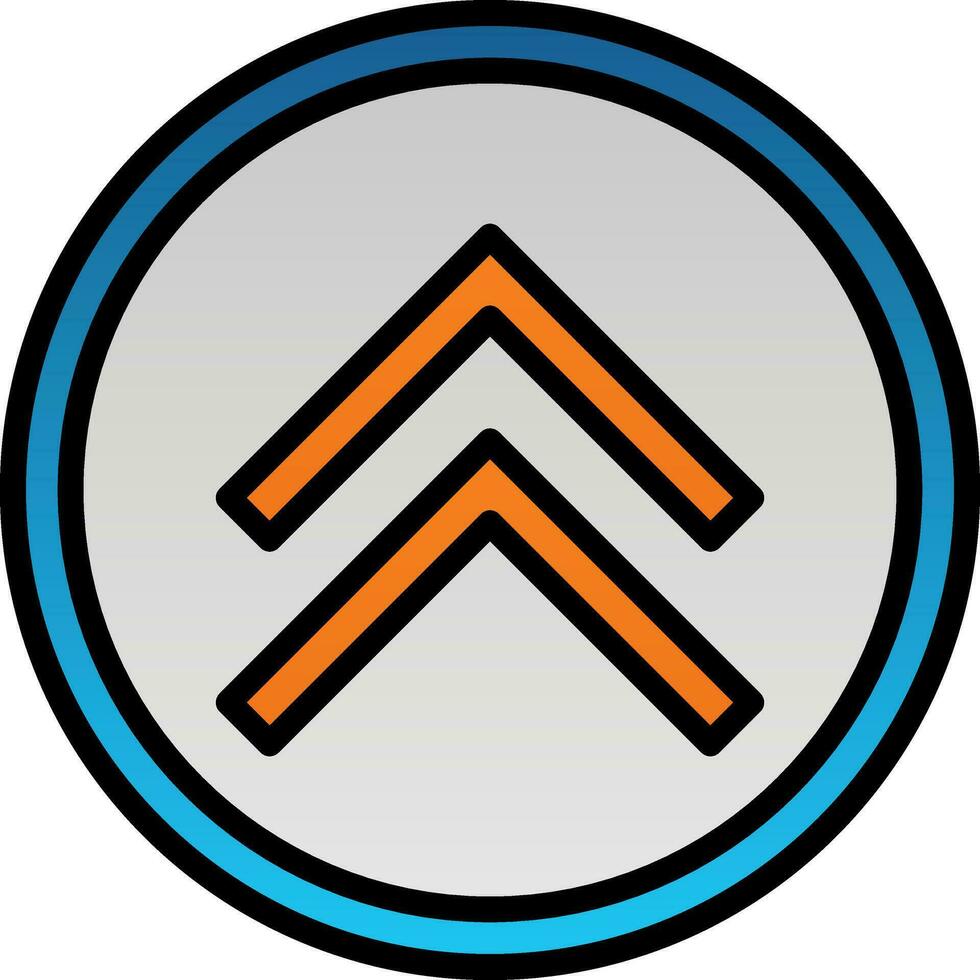 Chevron Up Vector Icon Design