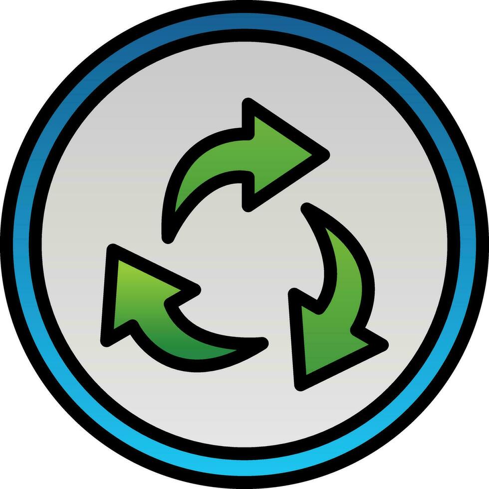 diseño de icono de vector de reciclaje