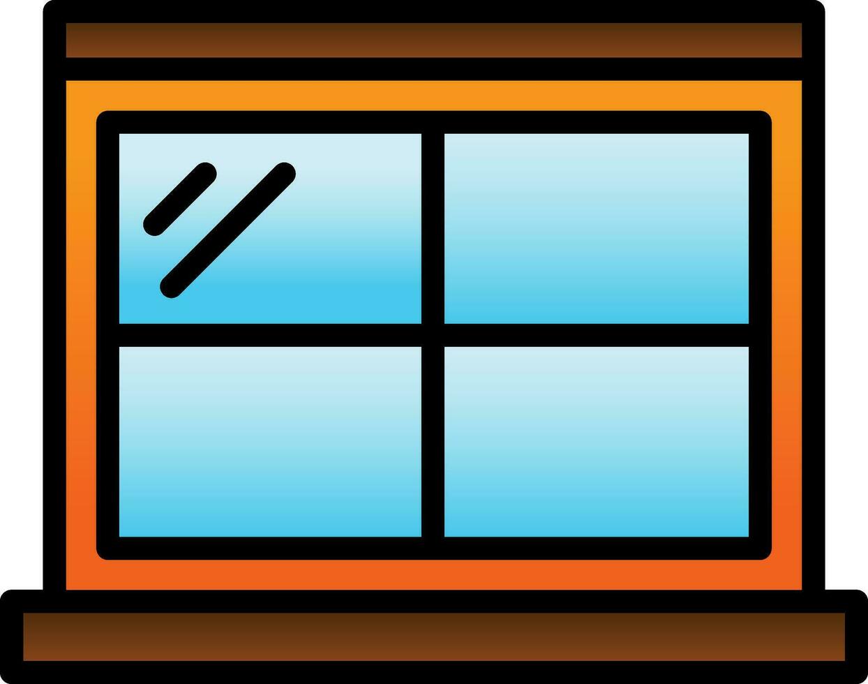 diseño de icono de vector de ventana