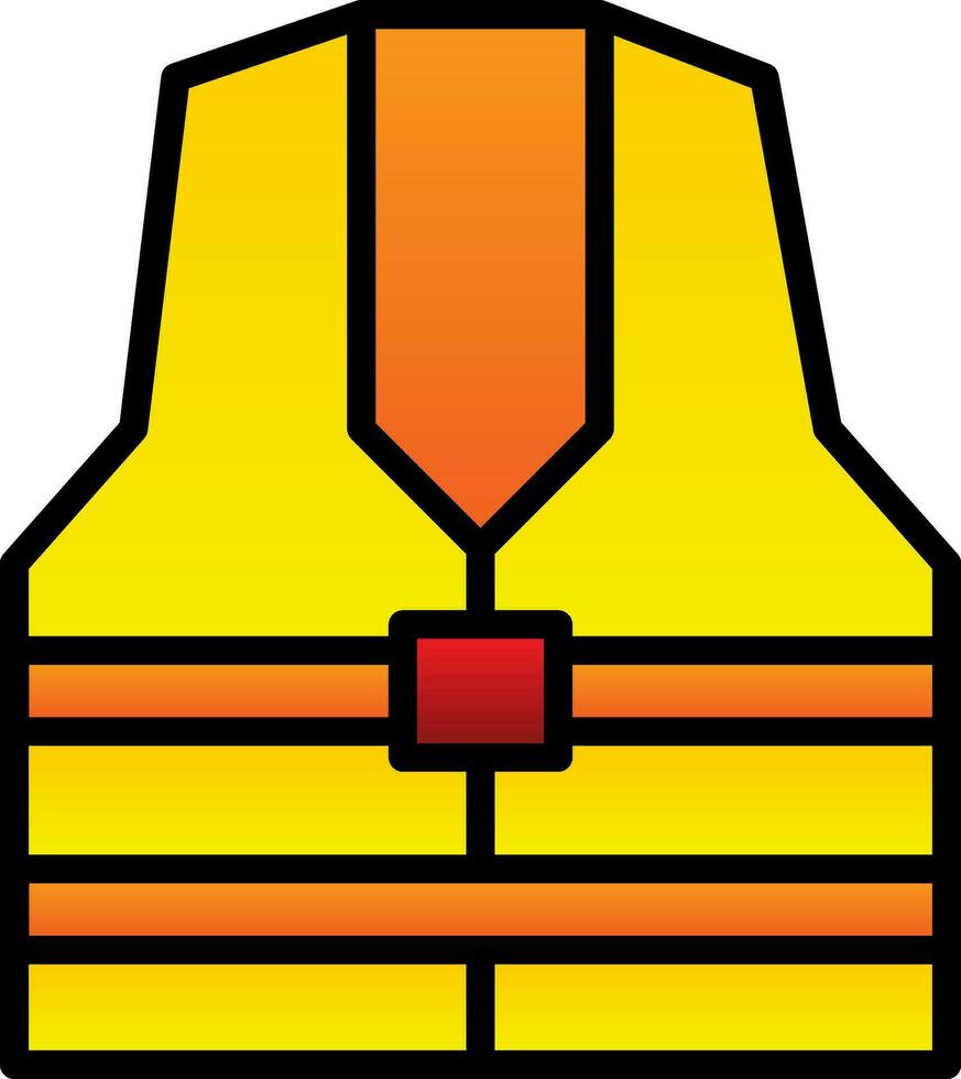 Life Jacket Vector Icon Design