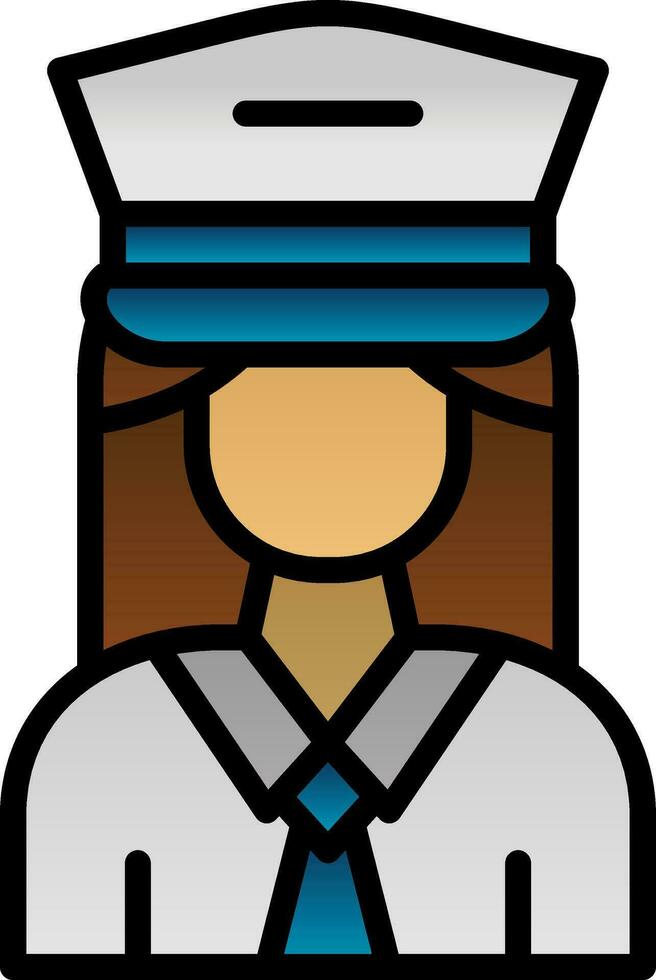 Captain Vector Icon Design