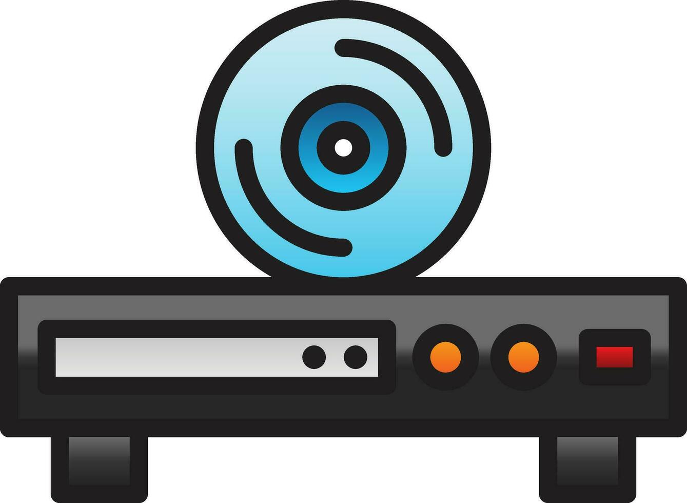 Dvd Player Vector Icon Design