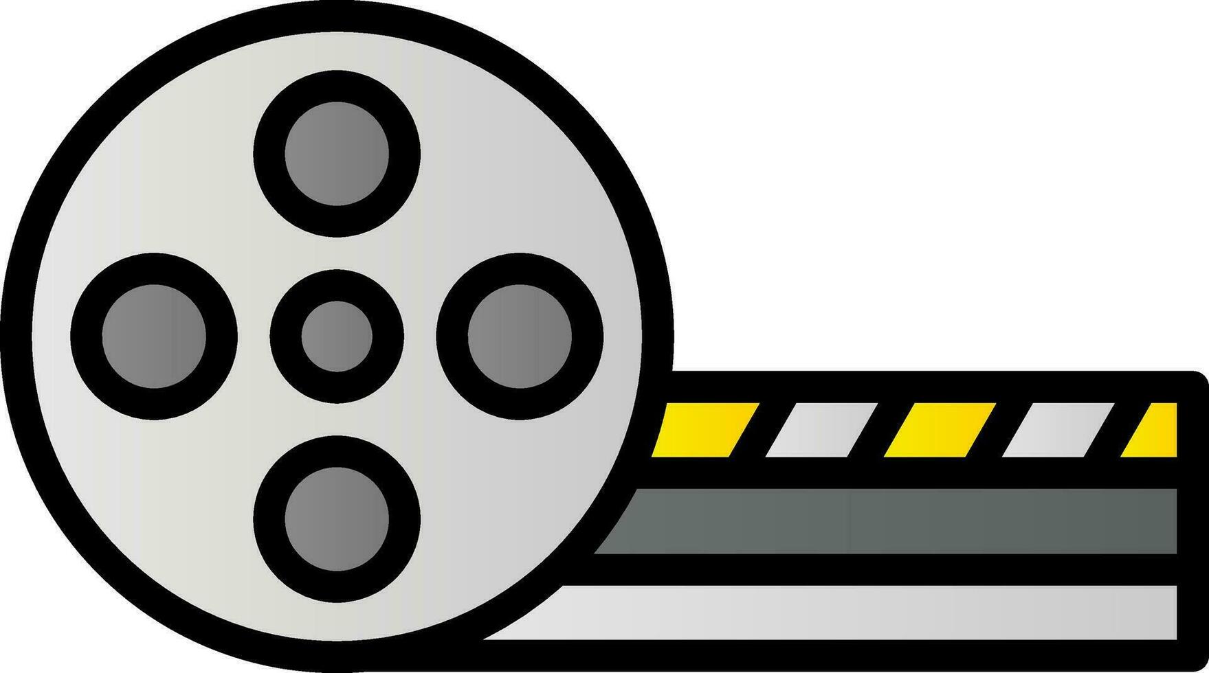 Movie Reel Vector Icon Design