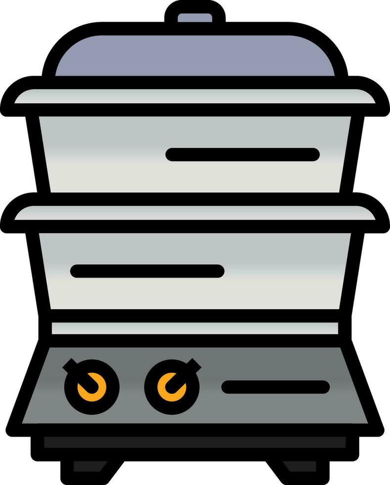 Steamer Vector Icon Design