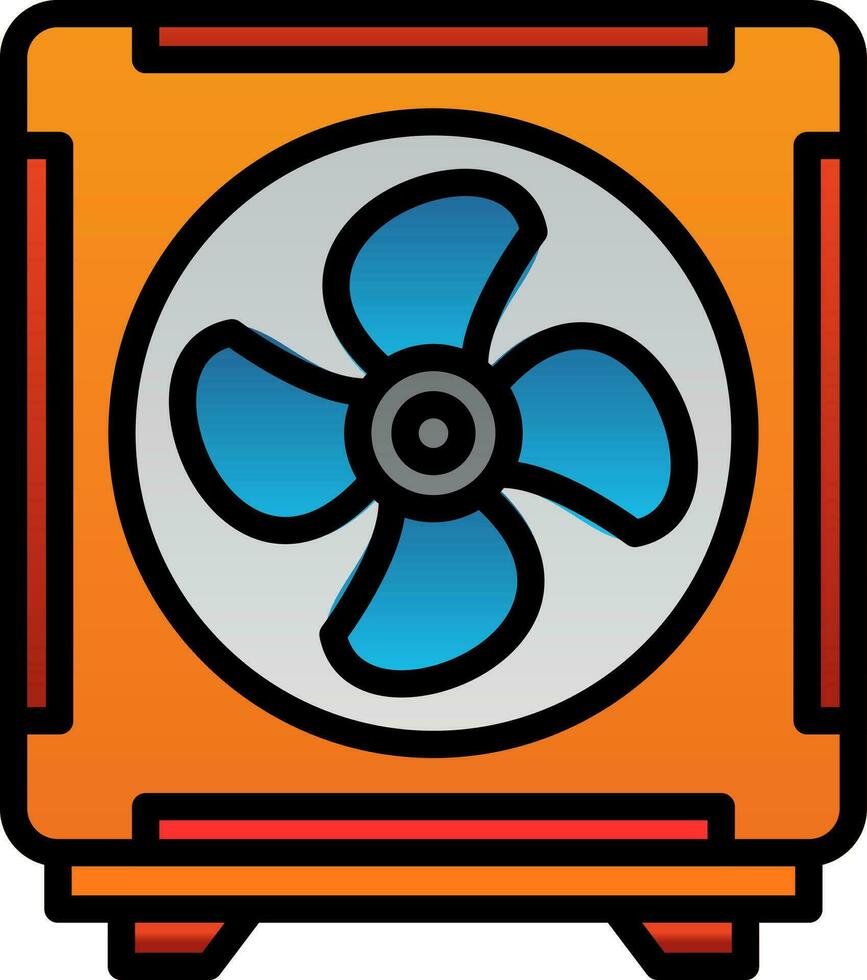 Cooling Fan Vector Icon Design