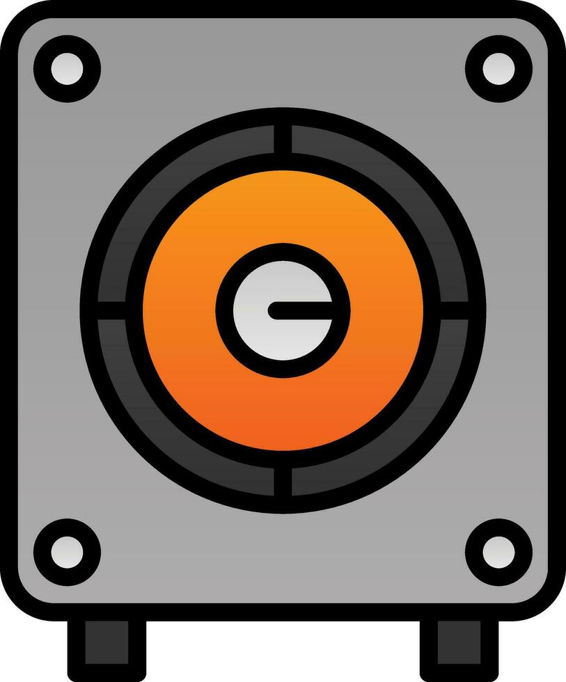 diseño de icono de vector de altavoz de graves