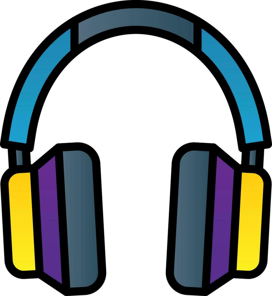 Headphones Vector Icon Design