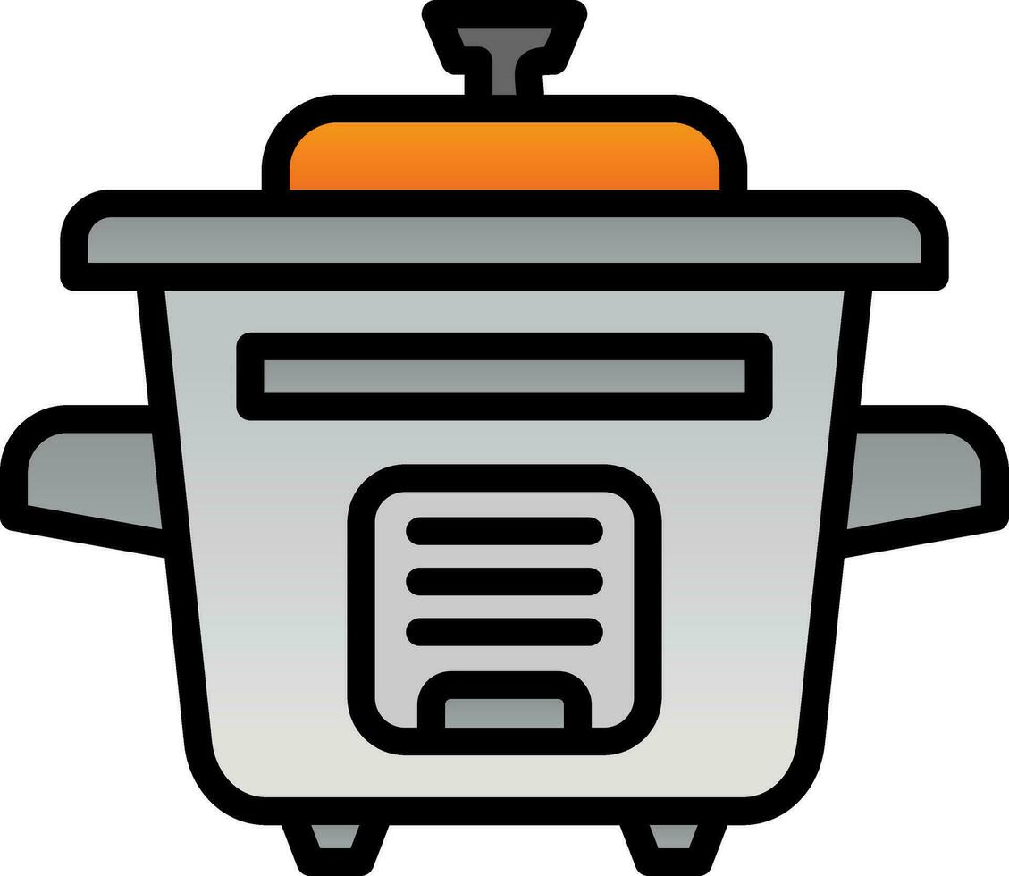 Rice Cooker Vector Icon Design