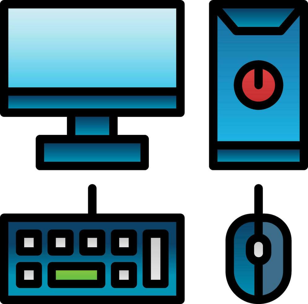 Computer Vector Icon Design