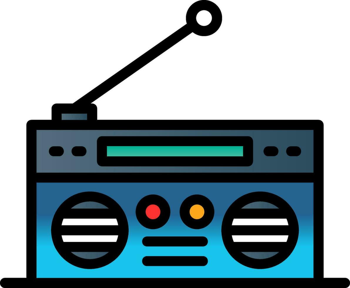 diseño de icono de vector de radio