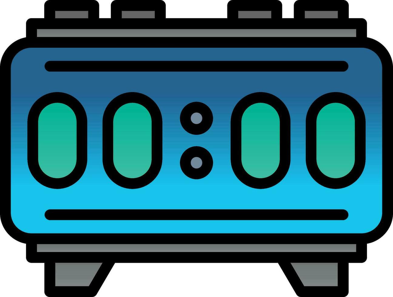 Digital Alarm Vector Icon Design