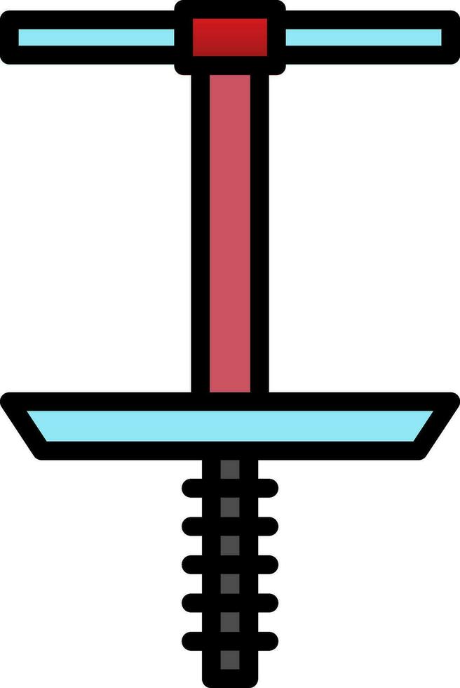 Pogo Stick Vector Icon Design